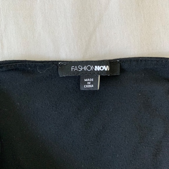 Fashion Nova Mocha and Black Women’s Kiki Crop Top Size XS (GUC) - Picture 8 of 10